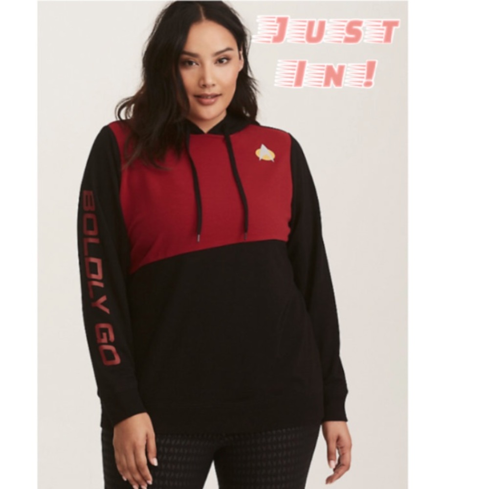 EUC Torrid Star Trek Boldly Go Hoodie Jacket 3X